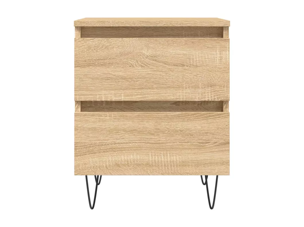 Kauf Unique Nachttische 2 Stk. Sonoma-Eiche 40x35x50 cm Holzwerkstoff Bis zu 65% Rabatt