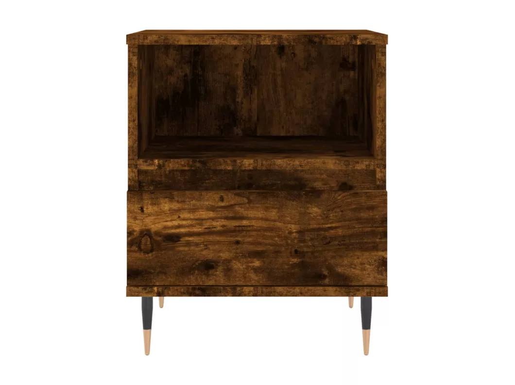 Kauf Unique Nachttisch Räuchereiche 40x35x50 cm Holzwerkstoff Nur für heute