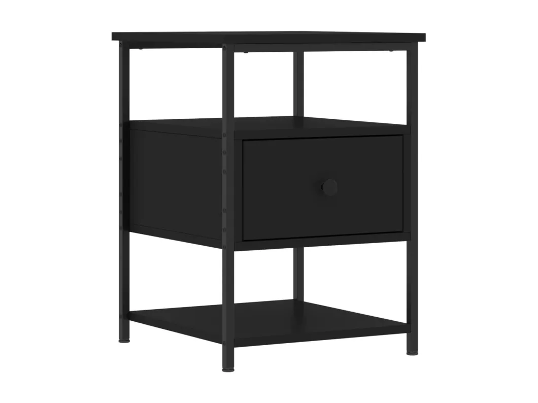 Kauf Unique Nachttische 2 Stk. Schwarz 40x42x56 cm Holzwerkstoff Sonderangebot der Fabrik