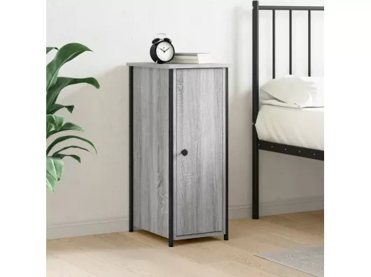 Kauf Unique Nachttisch Grau Sonoma 32x42x80 cm Holzwerkstoff