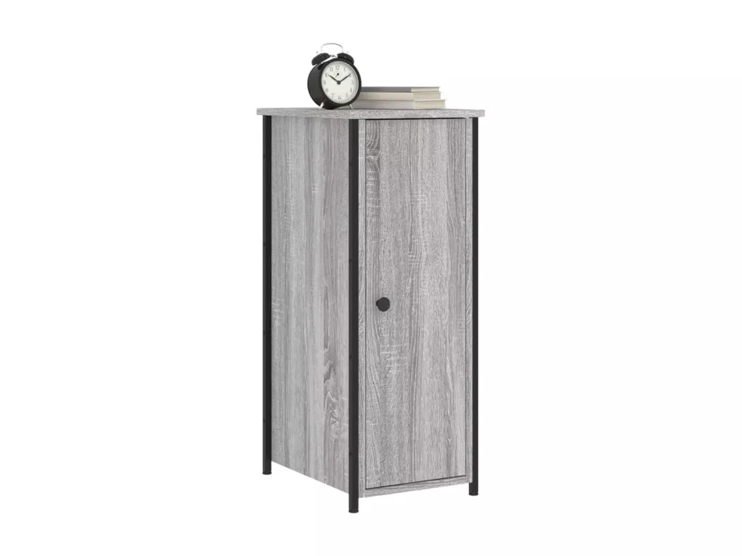 Kauf Unique Nachttisch Grau Sonoma 32x42x80 cm Holzwerkstoff Bis zu 55% Rabatt