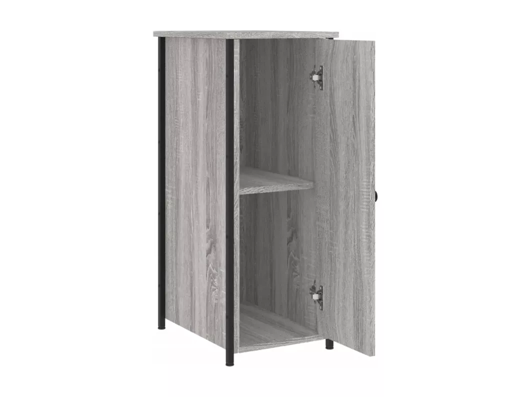 Kauf Unique Nachttisch Grau Sonoma 32x42x80 cm Holzwerkstoff Bis zu 55% Rabatt