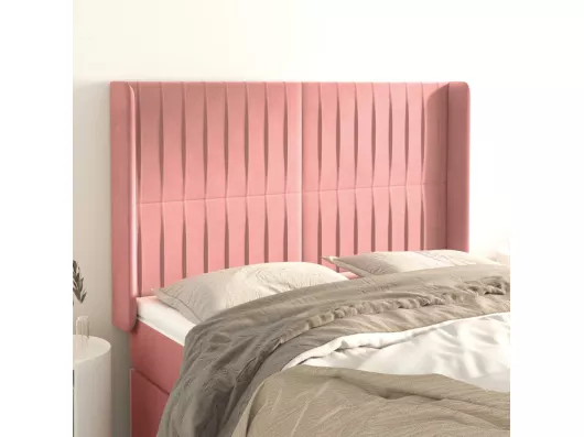 Kauf Unique Kopfteil mit Ohren Rosa 147x16x118/128 cm Samt