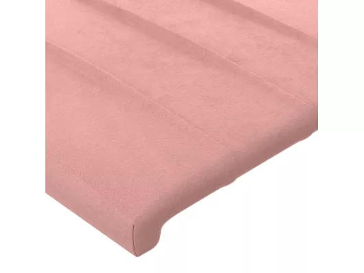 Kauf Unique Kopfteil mit Ohren Rosa 147x16x118/128 cm Samt Super Rabatt