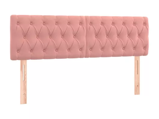 Kauf Unique LED Kopfteil Rosa 144x7x78/88 cm Samt Riesige Rabatte