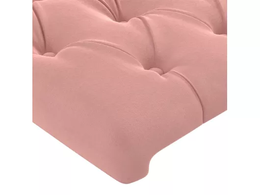 Kauf Unique LED Kopfteil Rosa 144x7x78/88 cm Samt Riesige Rabatte