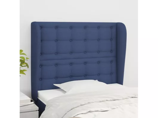 Kauf Unique Kopfteil mit Ohren Blau 83x23x118/128 cm Stoff