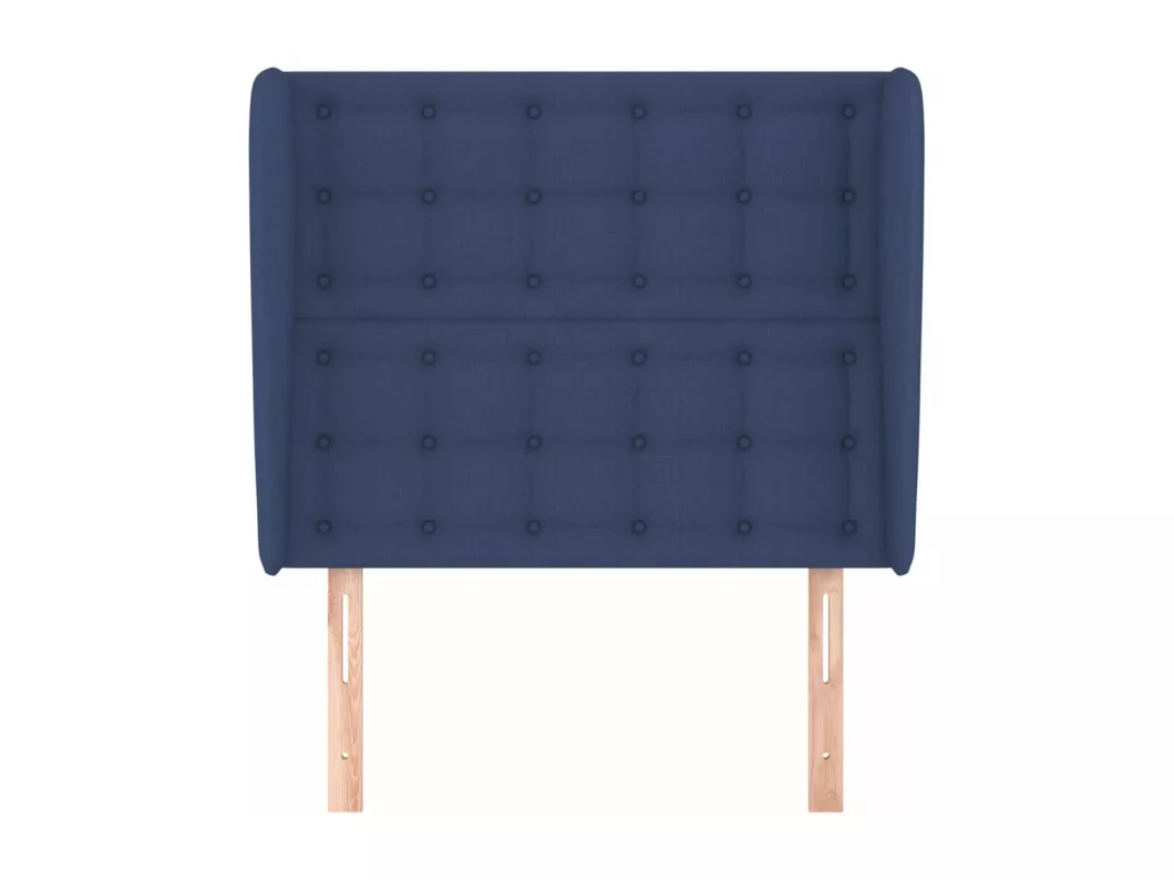 Kauf Unique Kopfteil mit Ohren Blau 83x23x118/128 cm Stoff Kostenloser Versand international