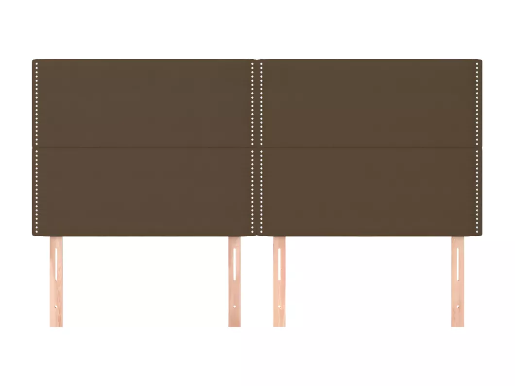 Kauf Unique Kopfteile 4 Stk. Dunkelbraun 90x5x78/88 cm Stoff Rabatte dieses Monats