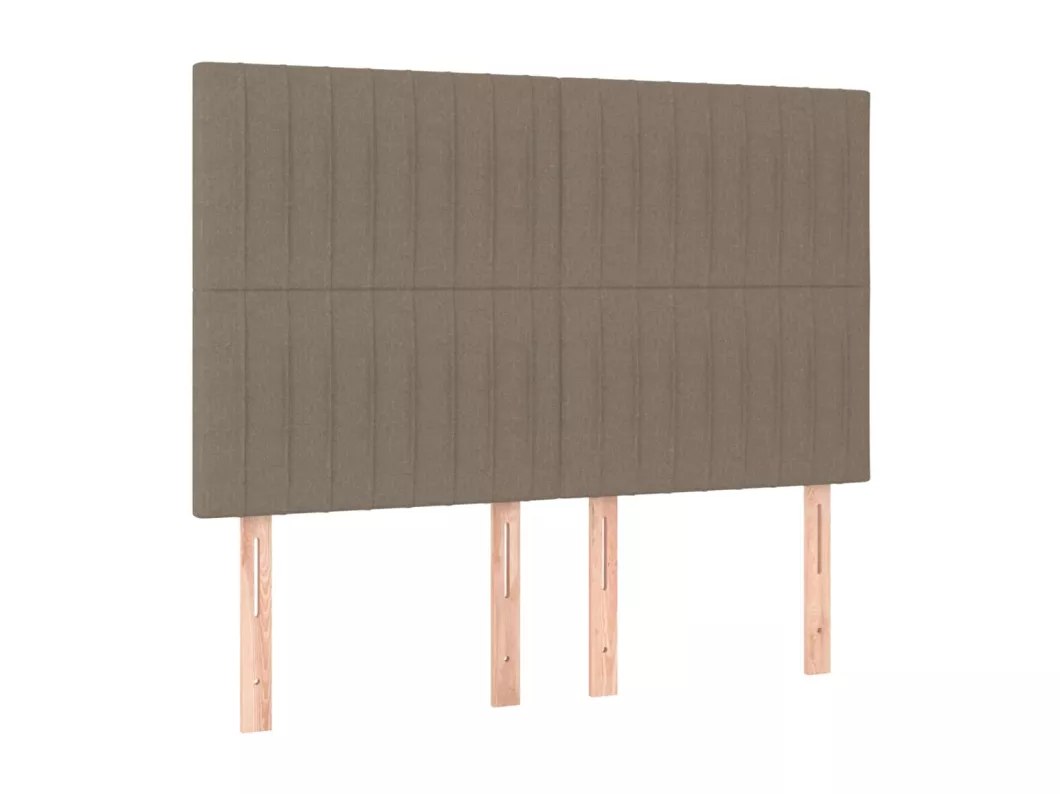 Kauf Unique Kopfteile 4 Stk. Taupe 72x5x78/88 cm Stoff
