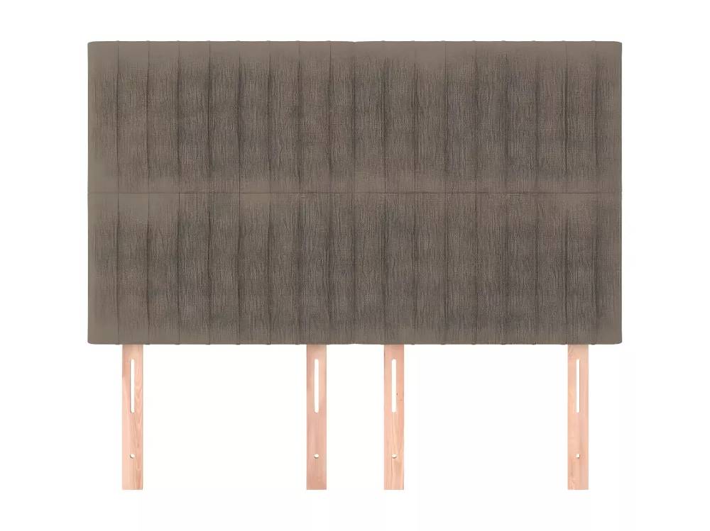 Kauf Unique Kopfteile 4 Stk. Taupe 72x5x78/88 cm Stoff Online