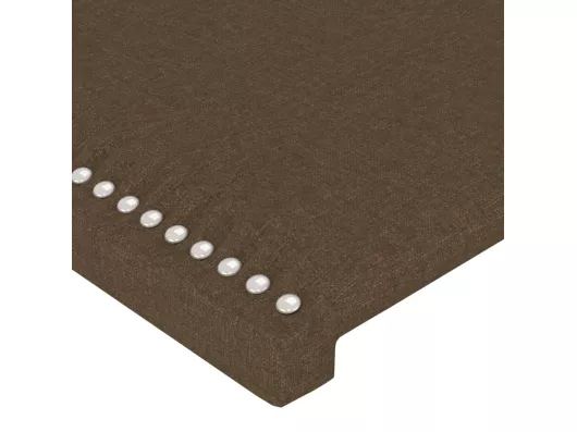 Kauf Unique Kopfteil mit Ohren Dunkelbraun 183x16x118/128 cm Stoff im Angebot