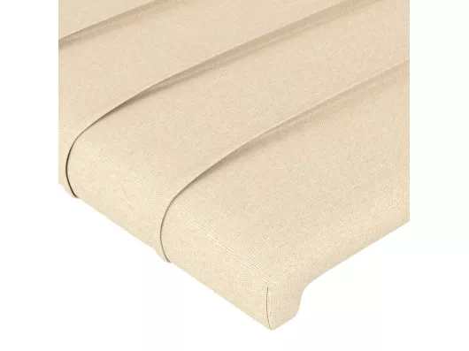 Kauf Unique Kopfteil mit Ohren Creme 183x16x118/128 cm Stoff Schlussverkauf