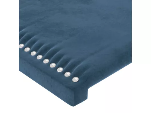 Kauf Unique Kopfteil mit Ohren Dunkelblau 83x23x118/128 cm Samt Fabrikverkauf