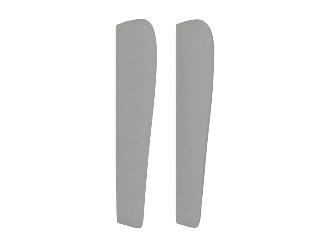 Kauf Unique Kopfteil mit Ohren Hellgrau 163x23x118/128 cm Stoff Kostenloser Versand
