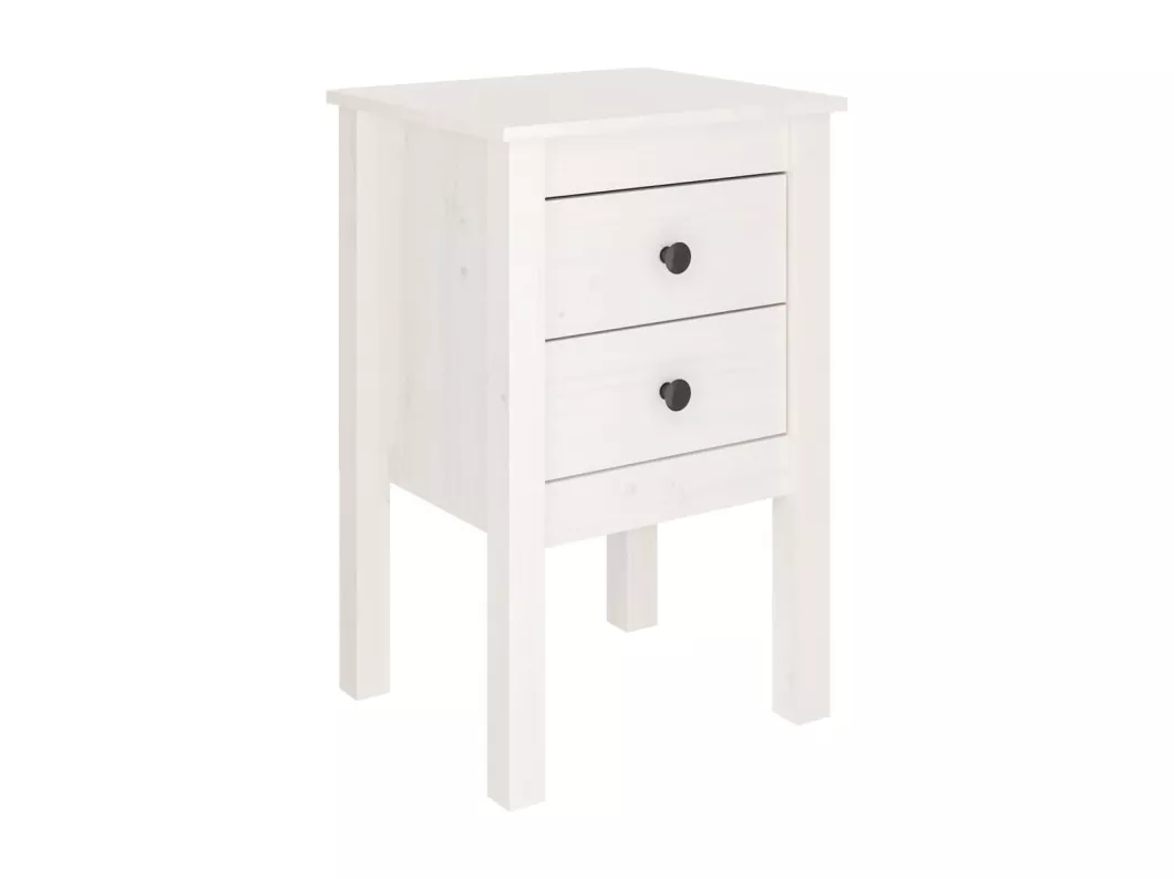 Kauf Unique Nachttische 2 Stk. Weiß 40x35x61,5 cm Massivholz Kiefer Limitierter Zeitrabatt