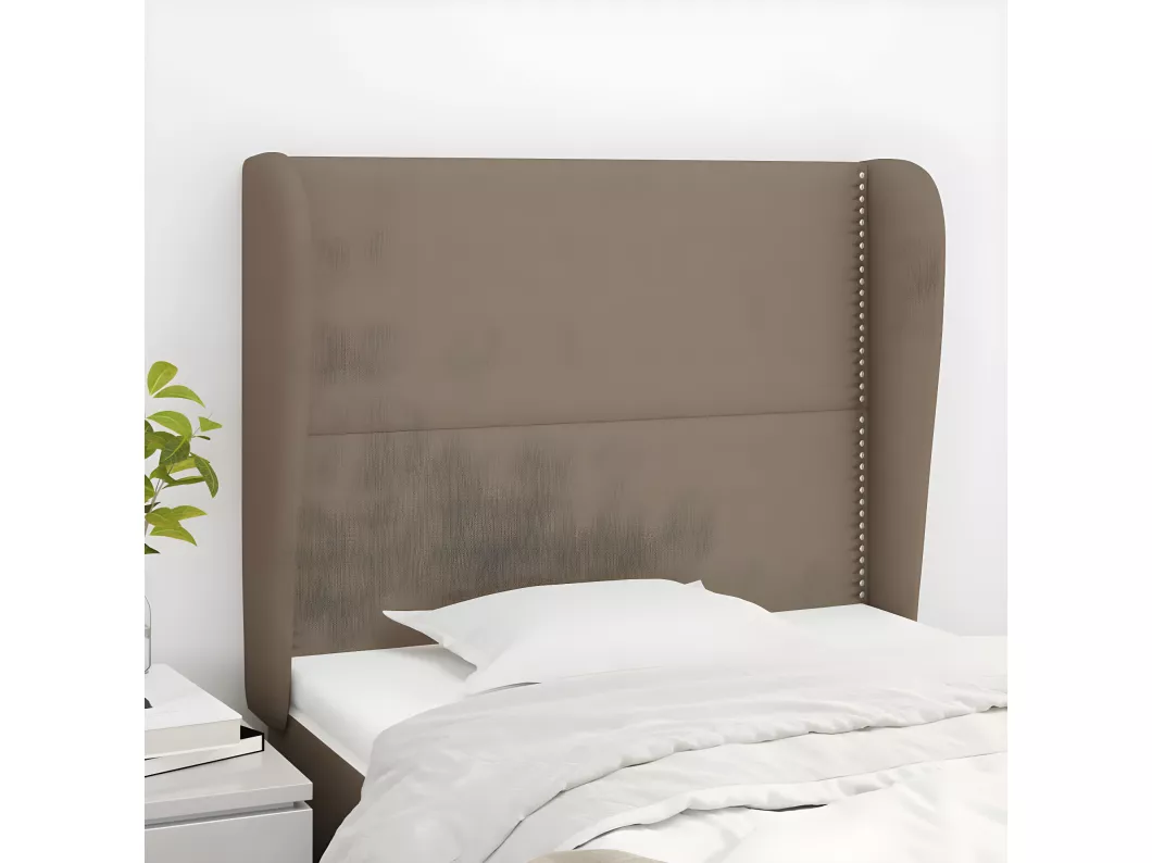 Kauf Unique Kopfteil mit Ohren Taupe 83x23x118/128 cm Stoff