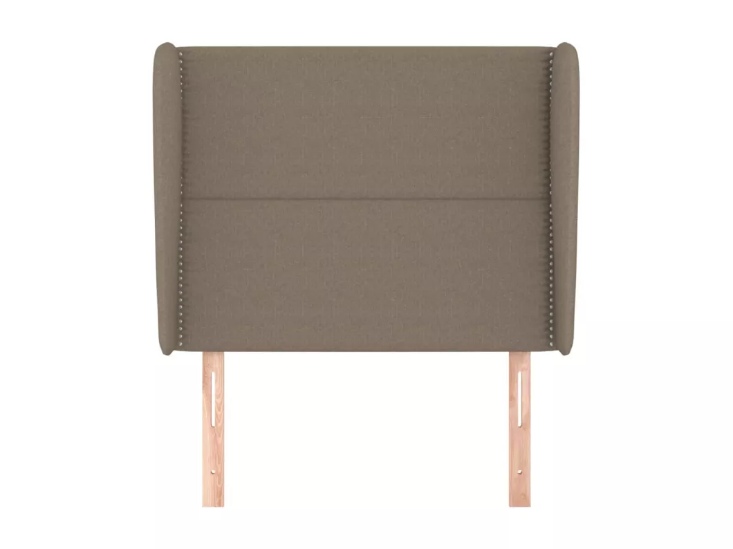 Kauf Unique Kopfteil mit Ohren Taupe 83x23x118/128 cm Stoff Fabrikpreis