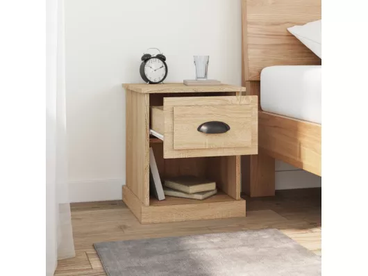 Kauf Unique Nachttisch Sonoma-Eiche 39x39x47,5 cm Holzwerkstoff Begrenztes Angebot