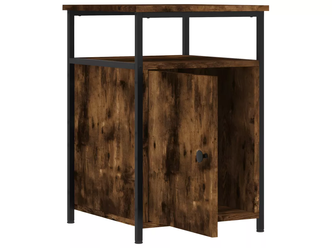 Kauf Unique Nachttisch Räuchereiche 40x42x60 cm Holzwerkstoff Preisnachlass
