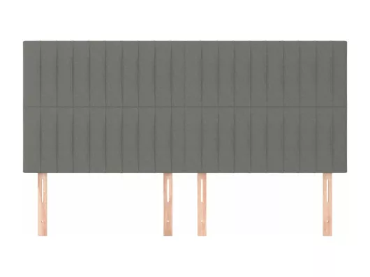 Kauf Unique Kopfteile 4 Stk. Dunkelgrau 100x5x78/88 cm Stoff Black Friday