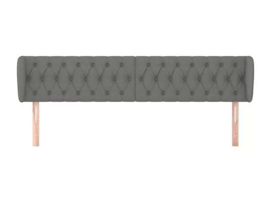 Kauf Unique Kopfteil mit Ohren Dunkelgrau 203x23x78/88 cm Stoff Cyber Monday