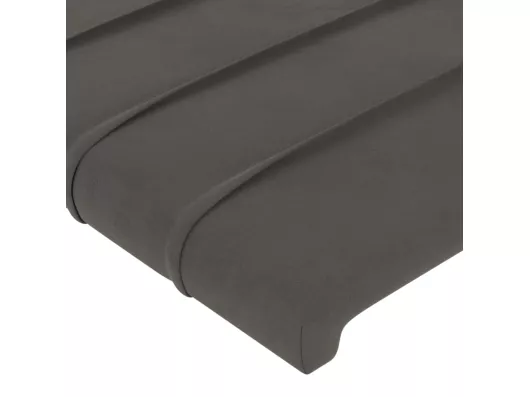 Kauf Unique Kopfteil mit Ohren Dunkelgrau 203x23x78/88 cm Samt Weihnachtsangebot