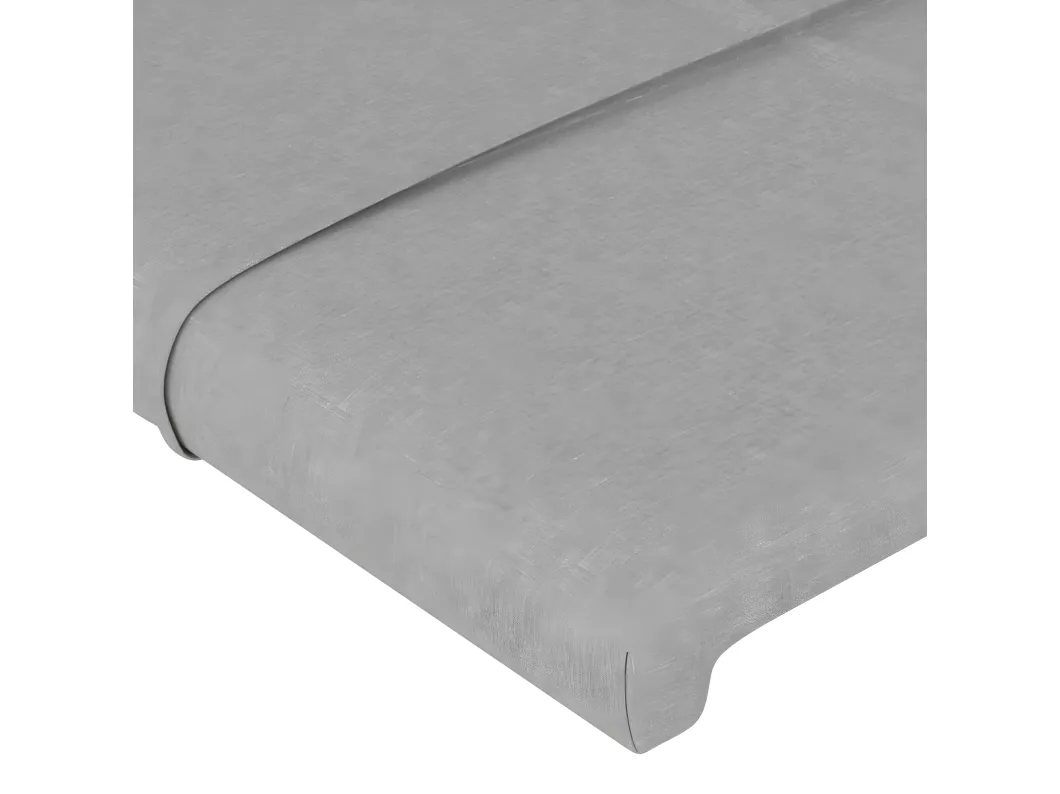 Kauf Unique Kopfteil mit Ohren Hellgrau 163x16x118/128 cm Stoff Osterangebot