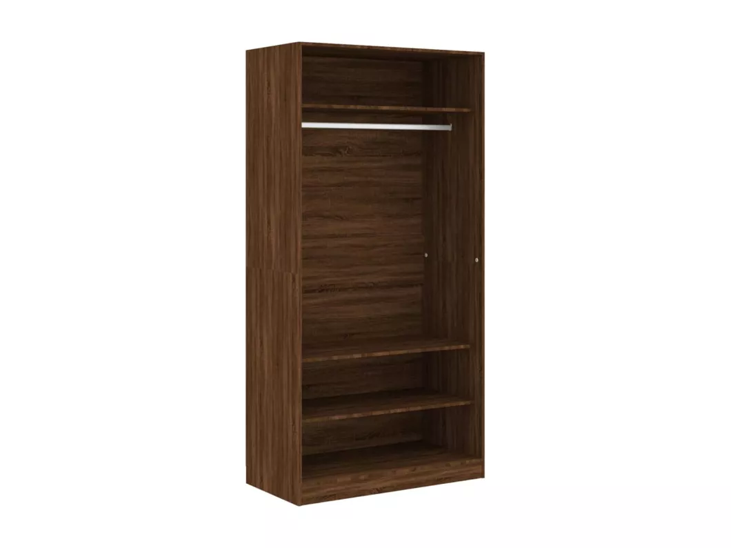 Kauf Unique Kleiderschrank Braun Eiche-Optik 100x50x200 cm Holzwerkstoff Muttertagsangebot