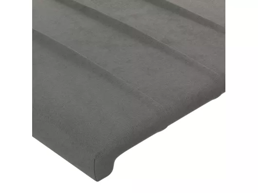 Kauf Unique LED Kopfteil Hellgrau 93x16x118/128 cm Samt Valentinstagsangebot