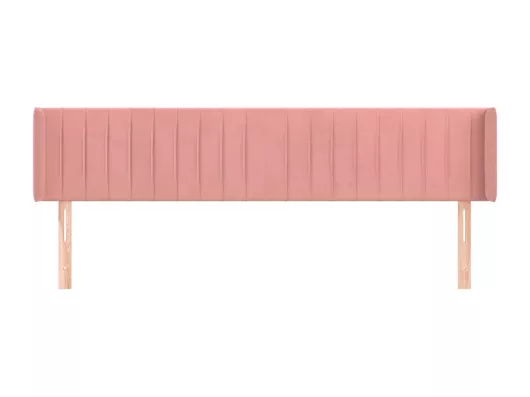 Kauf Unique Kopfteil mit Ohren Rosa 203x16x78/88 cm Samt Lagerräumung