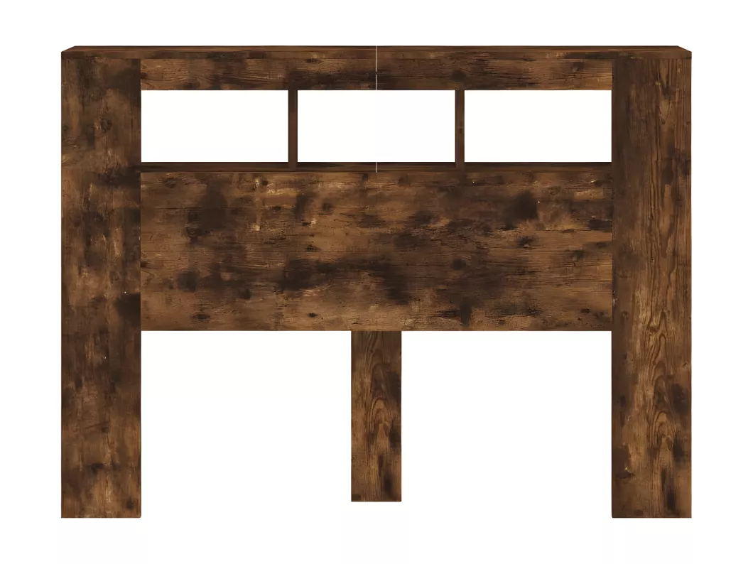 Kauf Unique LED-Kopfteil Räuchereiche 140x18,5x103,5 cm Holzwerkstoff Heißer Verkauf
