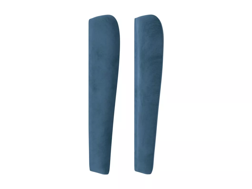 Kauf Unique Kopfteil mit Ohren Dunkelblau 203x23x118/128 cm Samt Top Angebot