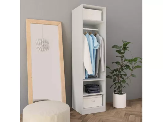 Kauf Unique Kleiderschrank Weiß 50x50x200 cm Holzwerkstoff Blitzangebot
