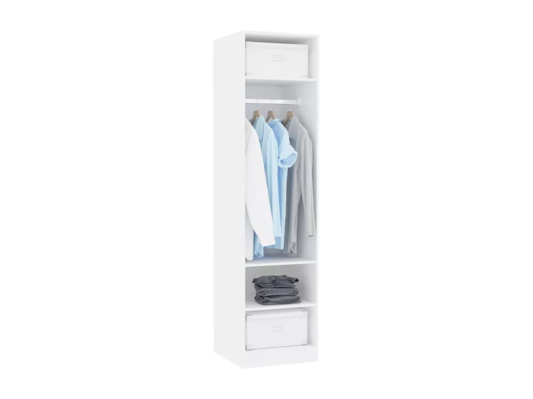 Kauf Unique Kleiderschrank Weiß 50x50x200 cm Holzwerkstoff Blitzangebot
