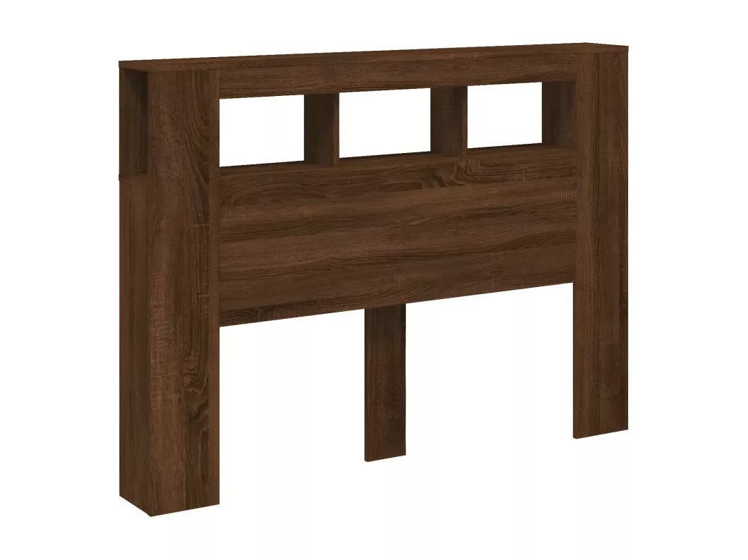 Kauf Unique LED-Kopfteil Braun Eichen-Optik 140x18,5x103,5 cm Holzwerkstoff Große Rabatte