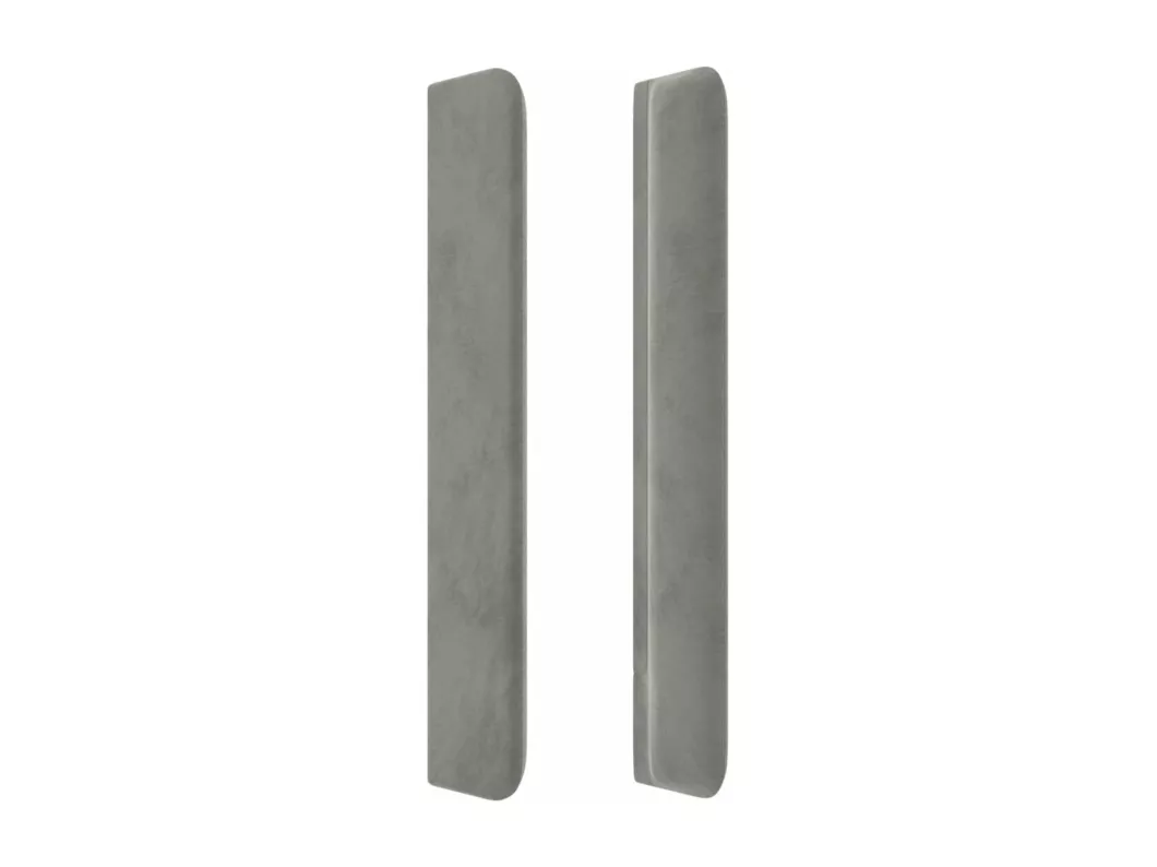 Kauf Unique LED Kopfteil Hellgrau 183x16x118/128 cm Samt Saisonale Angebote
