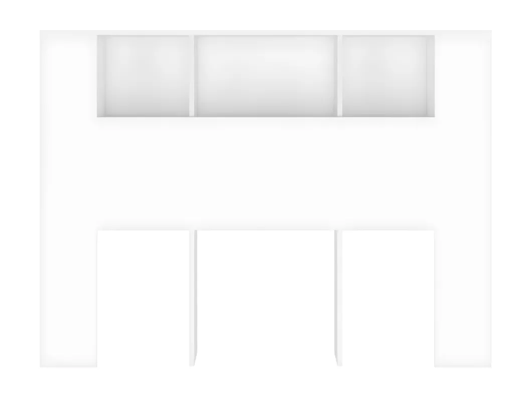 Kauf Unique Kopfteil mit Ablagen Weiß 140x18,5x104,5 cm Super Sparpreis