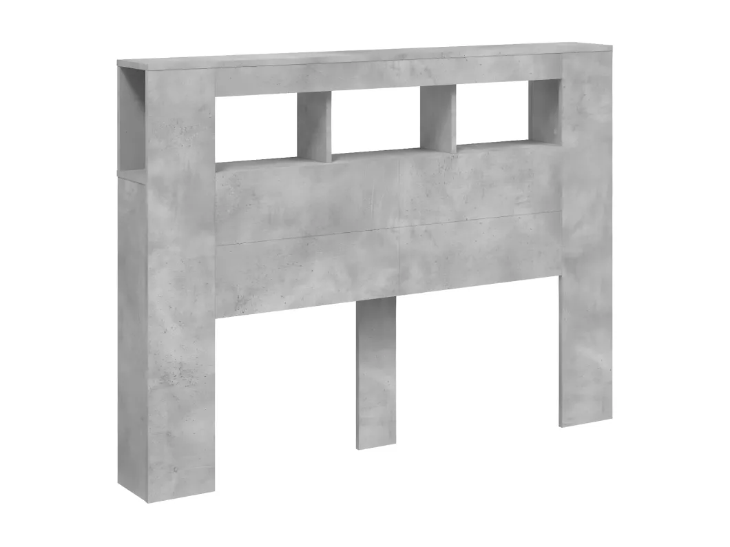 Kauf Unique LED-Kopfteil Betongrau 140x18,5x103,5 cm Holzwerkstoff Kostenlose Rückgabe
