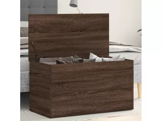 Kauf Unique Aufbewahrungstruhe Braun Eichen-Optik 84x42x46 cm Holzwerkstoff