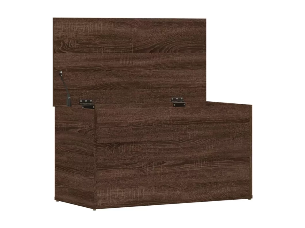 Kauf Unique Aufbewahrungstruhe Braun Eichen-Optik 84x42x46 cm Holzwerkstoff Letzte 3 Tage