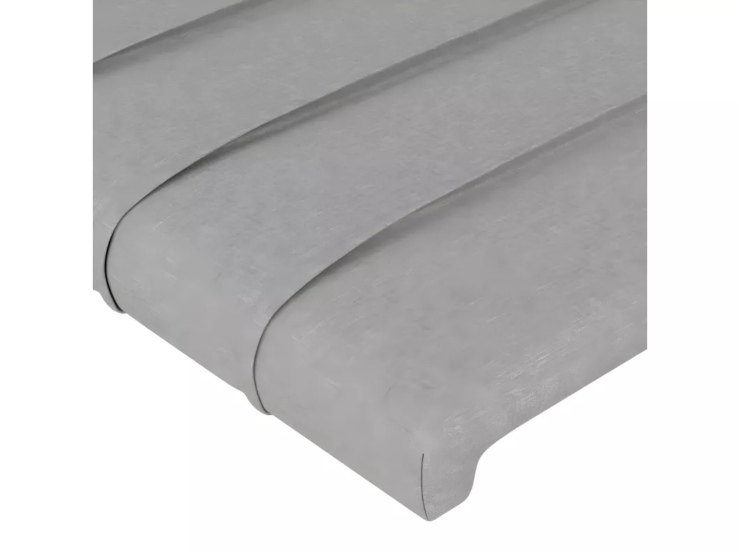 Kauf Unique Kopfteil mit Ohren Hellgrau 183x16x118/128 cm Stoff JETZT KAUFEN