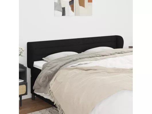 Kauf Unique Kopfteil mit Ohren Schwarz 203x23x78/88 cm Stoff