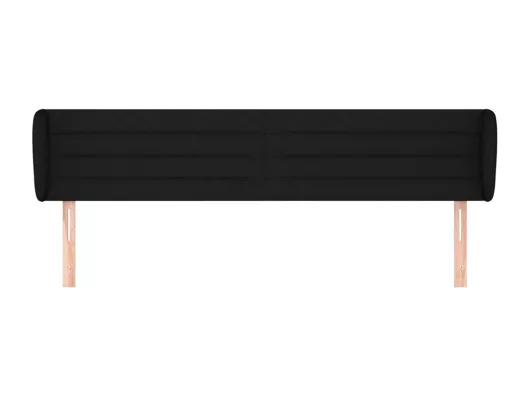 Kauf Unique Kopfteil mit Ohren Schwarz 203x23x78/88 cm Stoff Letzte 2 Tage