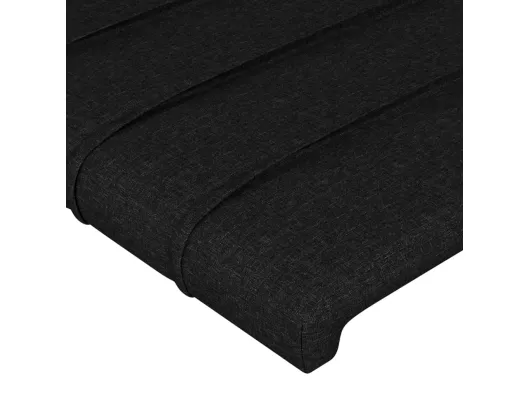 Kauf Unique Kopfteil mit Ohren Schwarz 203x23x78/88 cm Stoff Letzte 2 Tage