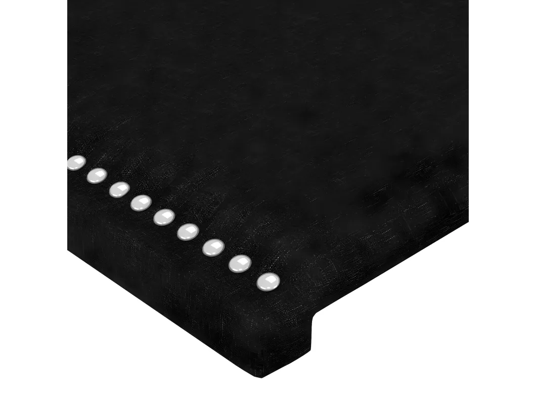 Kauf Unique Kopfteil mit Ohren Schwarz 83x16x118/128 cm Stoff Letzter Tag