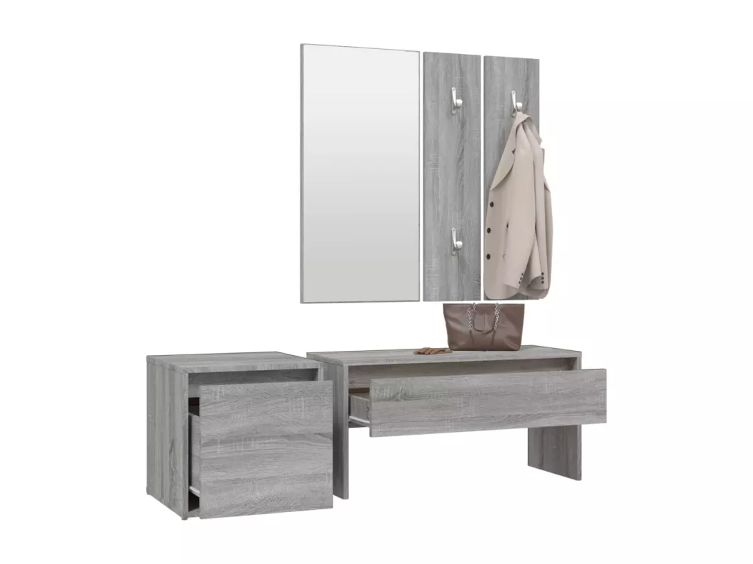 Kauf Unique Flurmöbel-Set Grau Sonoma Holzwerkstoff Bis zu 60% Rabatt