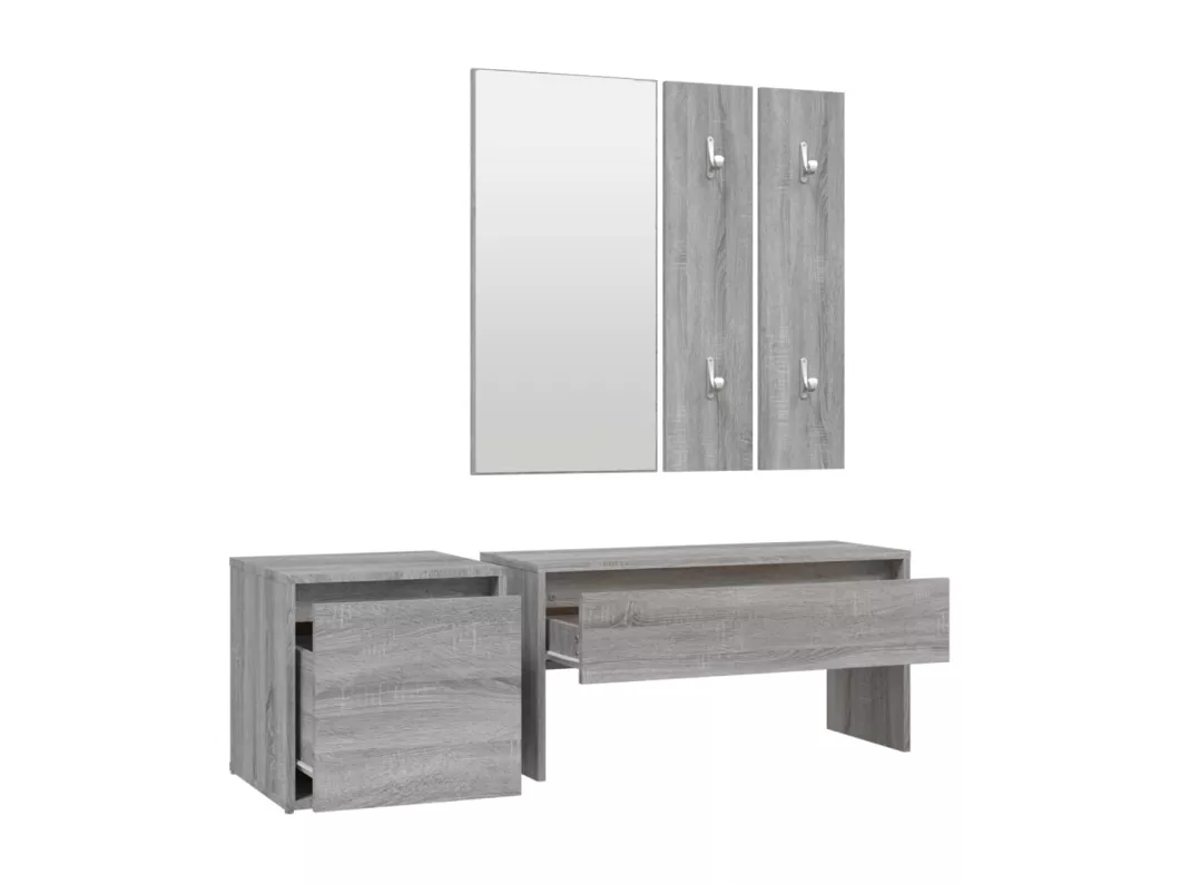Kauf Unique Flurmöbel-Set Grau Sonoma Holzwerkstoff Bis zu 60% Rabatt