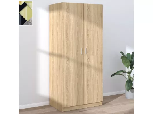 Kauf Unique Kleiderschrank Sonoma-Eiche 80x52x180 cm Holzwerkstoff Bis zu 65% Rabatt