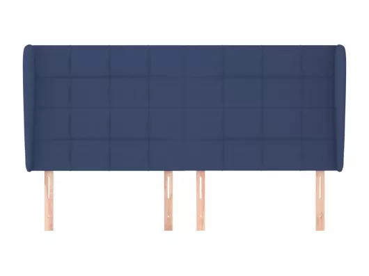 Kauf Unique Kopfteil mit Ohren Blau 163x23x118/128 cm Stoff Riesige Rabatte
